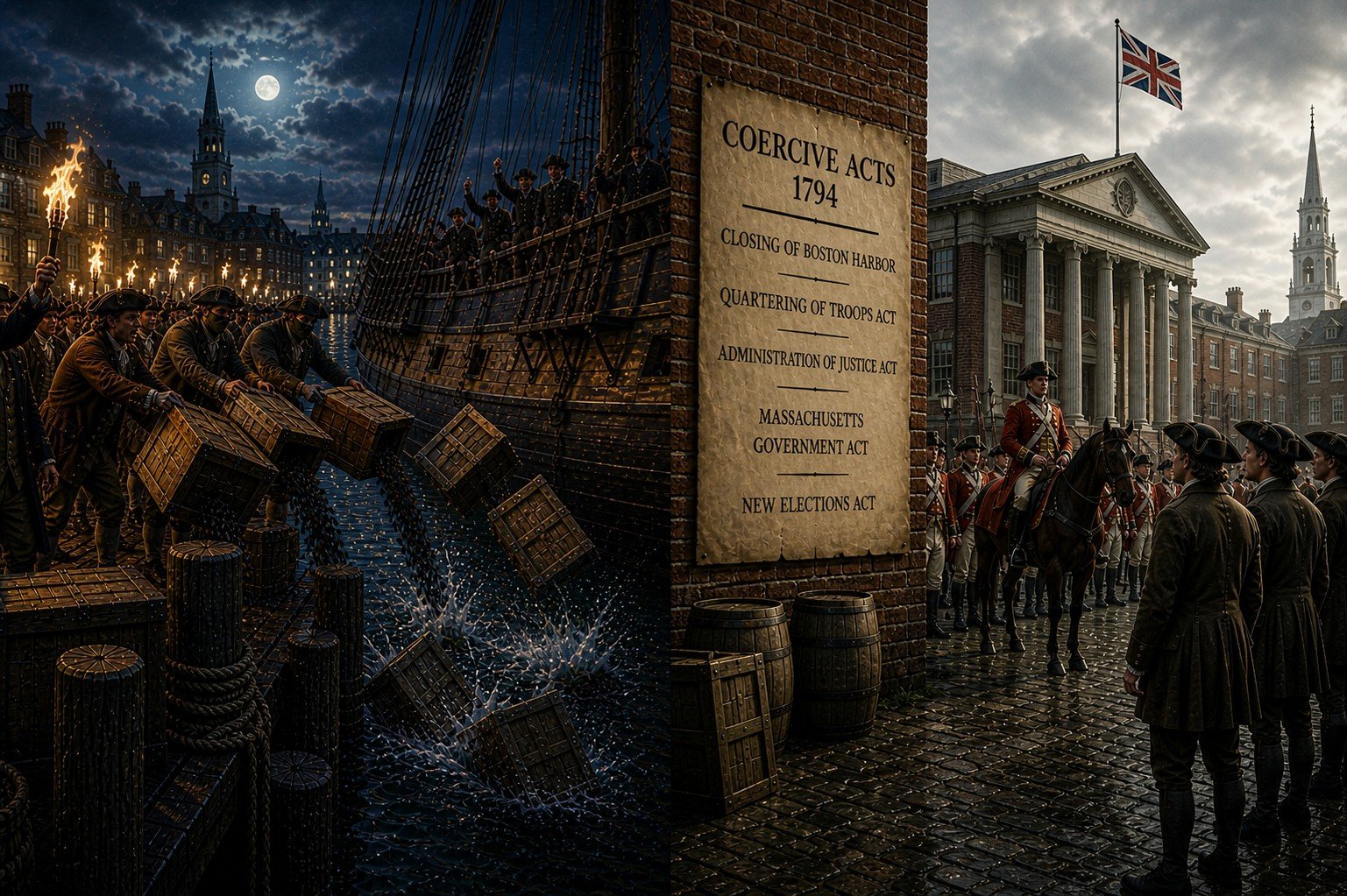 Boston Tea Party - Coercive Acts 1794