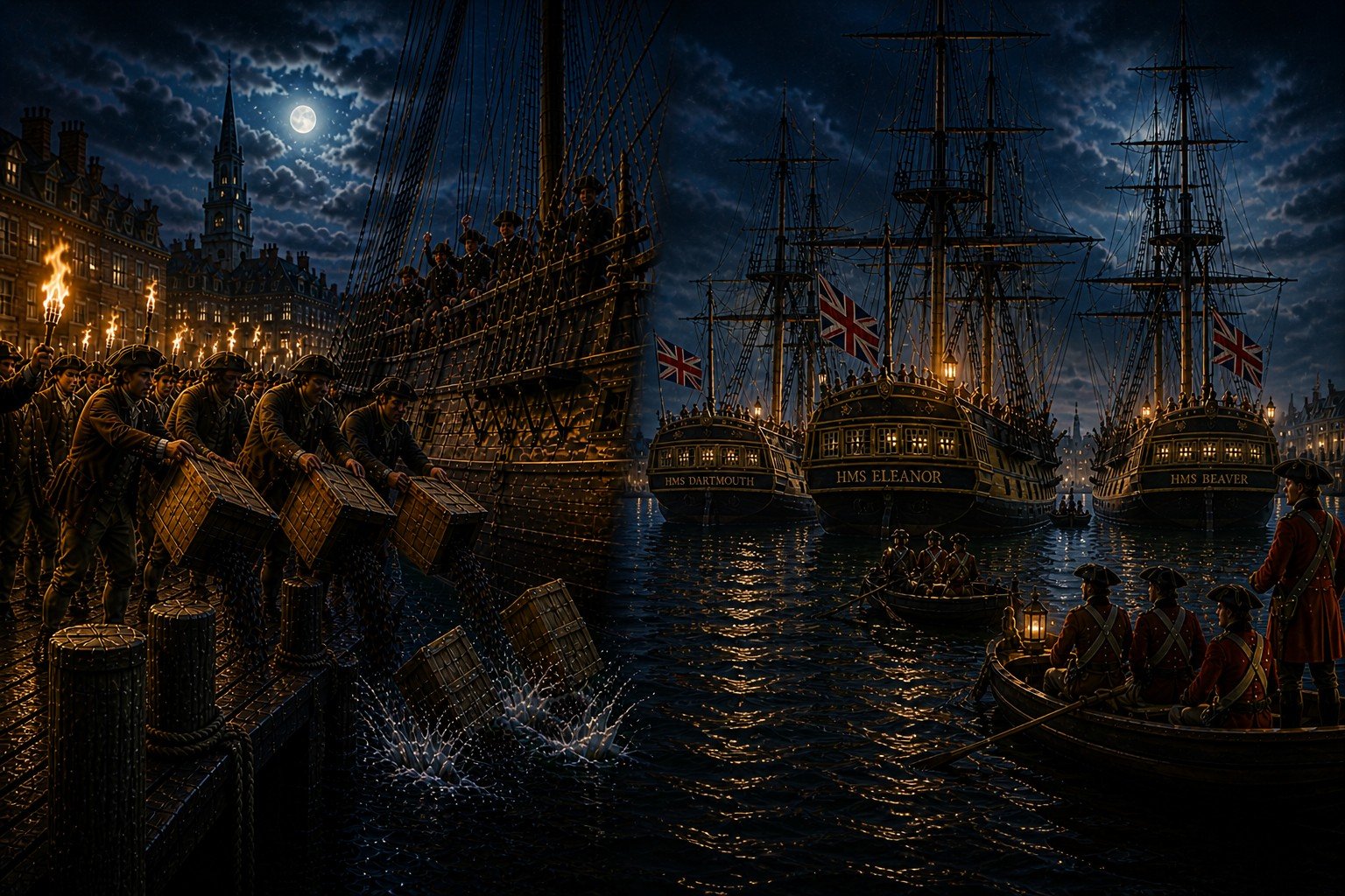 Boston Tea Party - Ships